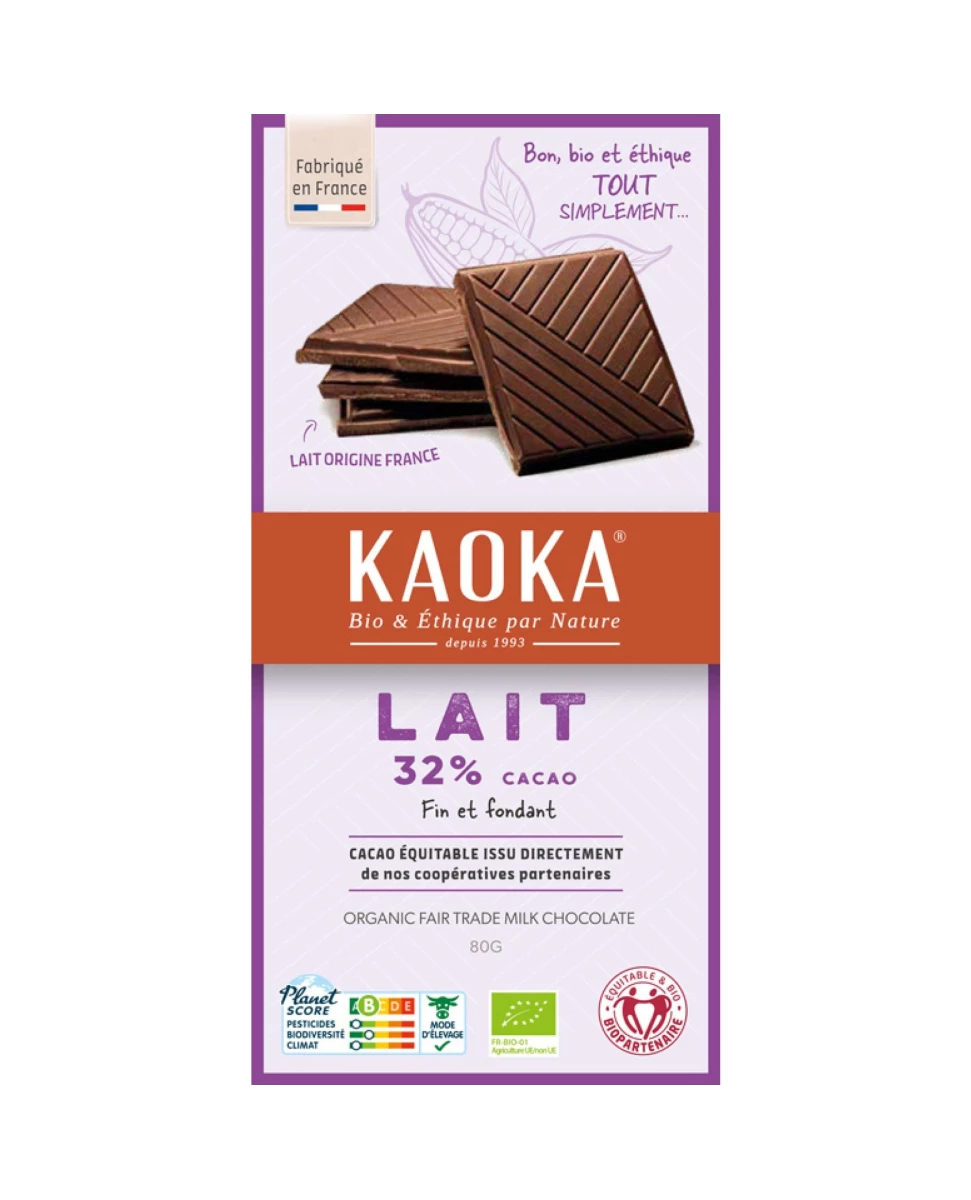 Chocolat au Lait Simply Milk 32% - 80g – Kaoka