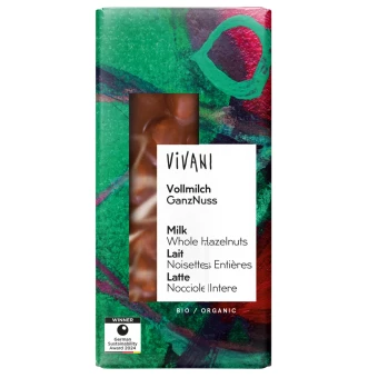 Chocolat au Lait Noisettes Entières - 100g – Vivani