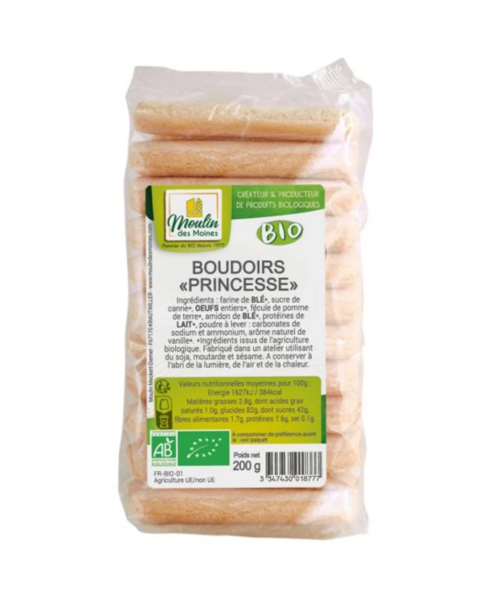 Boudoirs de Blé Princesse Bio – 200g – Moulin Des Moines