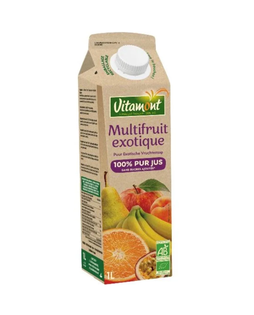 Pur Jus Multifruits Bio Tetra Pack – 1L– Vitamont