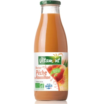 Nectar de Pêche du Roussillon Bio – 75cl – Vitamont
