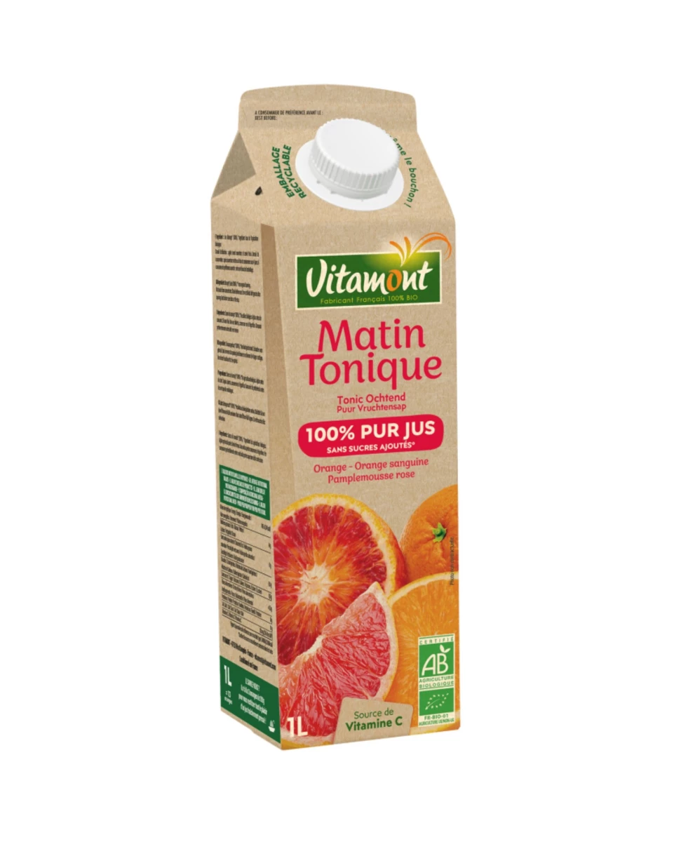 Pur Jus Matin Tonique Bio – 1L – Vitamont