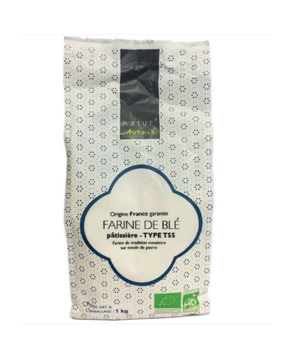 Farine de Blé T55 Bio - 1kg - Natur'Avenir