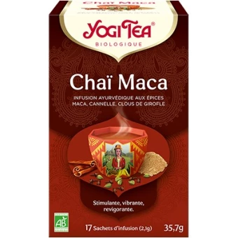 Chaï Maca - 17 sachets d'infusion - Yogi Tea