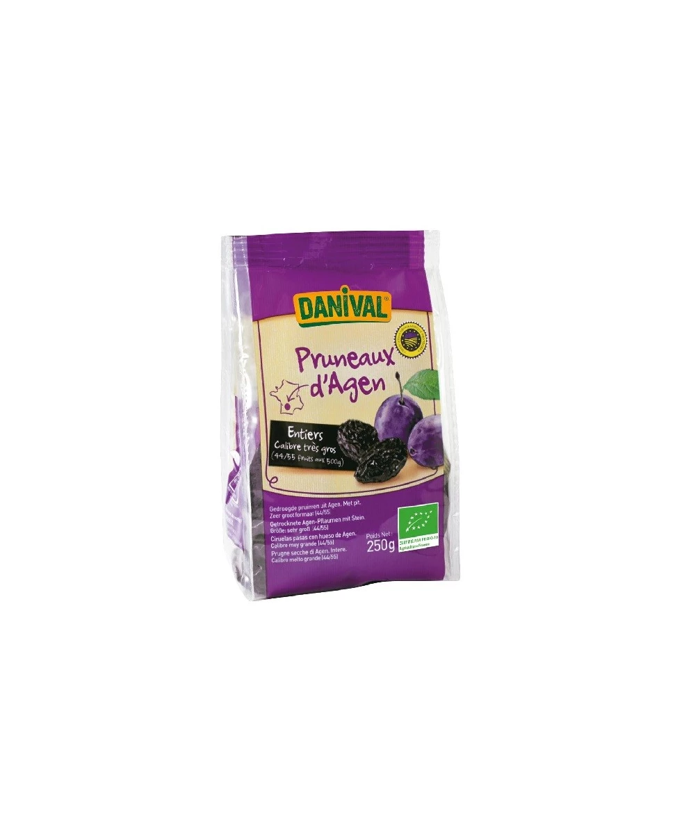 Pruneaux d'Agen dénoyautés très Gros 44/55 - 250g - Danival