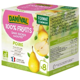 PokiBio Poire Gourde - 8x90g - Danival