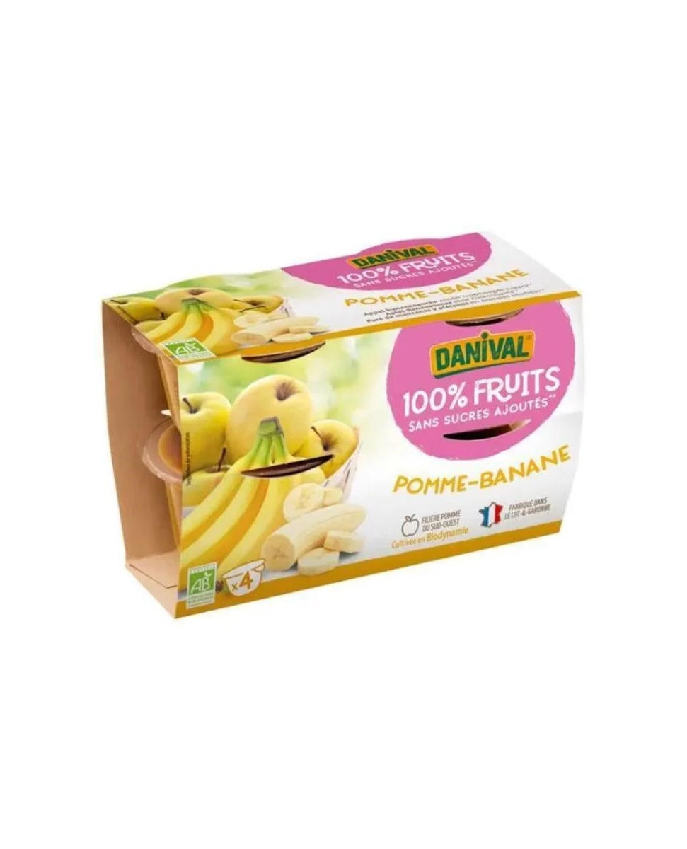 Purée 100% Fruit Pomme Banane - 400g - Danival