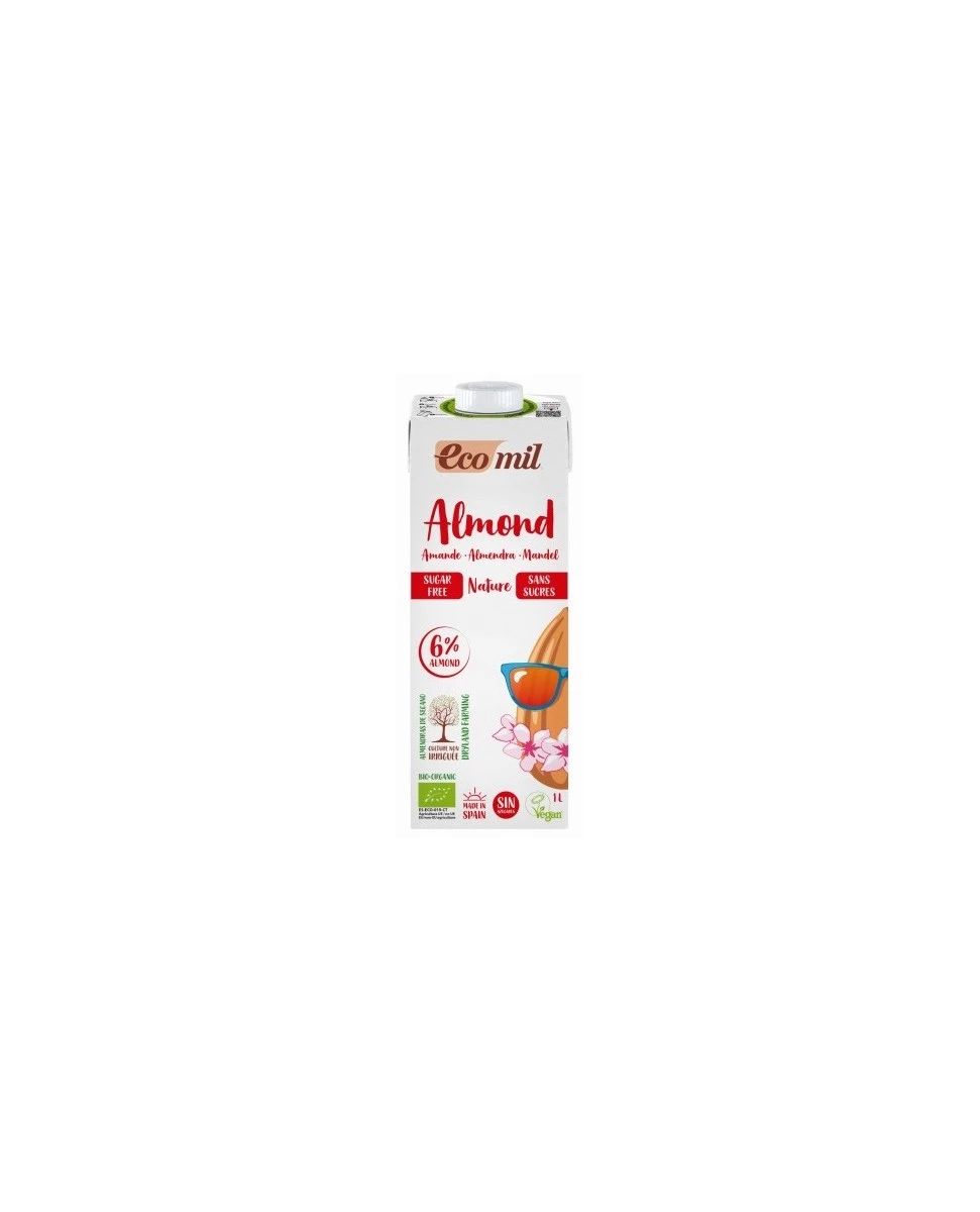 Boisson Amandes sans Sucre Nature - 1L - Ecomil