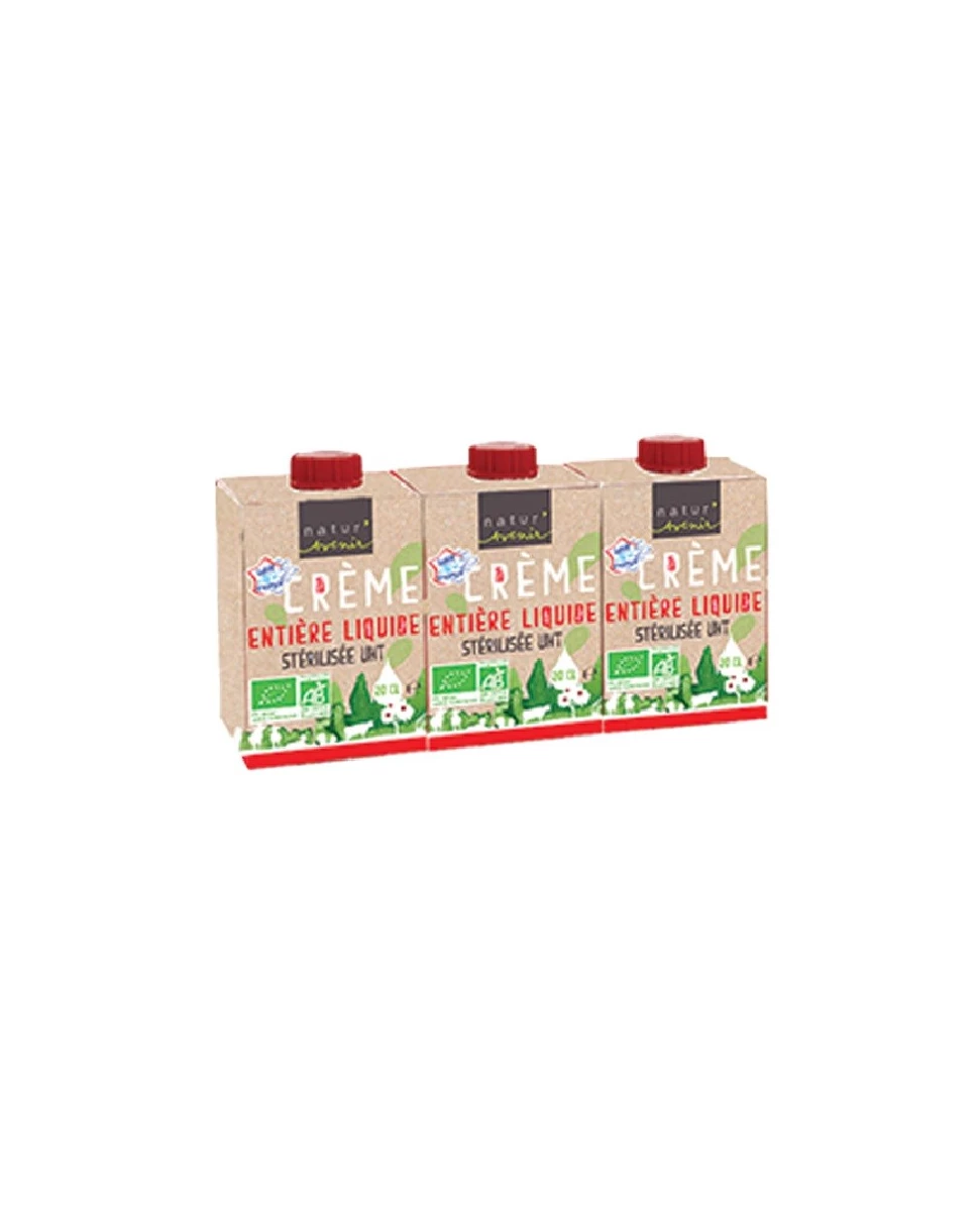 Crème Entière Liquide 30% - 3x20cl - Nartur'Avenir