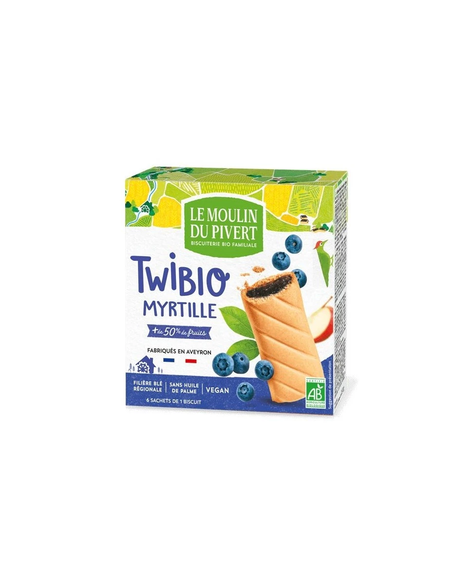Twibio Fourré Myrtilles - 150g - Le Moulin Du Pivert