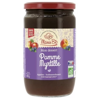 Mon Dessert Pommes Myrtilles - 680g - Mamie Bio