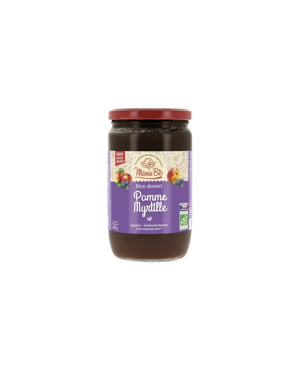 Mon Dessert Pommes Myrtilles - 680g - Mamie Bio