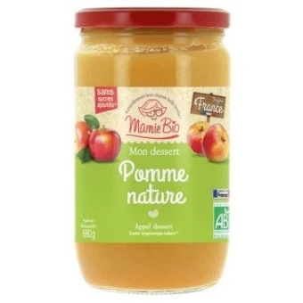 Purée de Pommes Nature - 680g - Mamie Bio