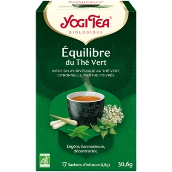 Équilibre du Thé Vert - 17 sachets d'infusion - Yogi Tea