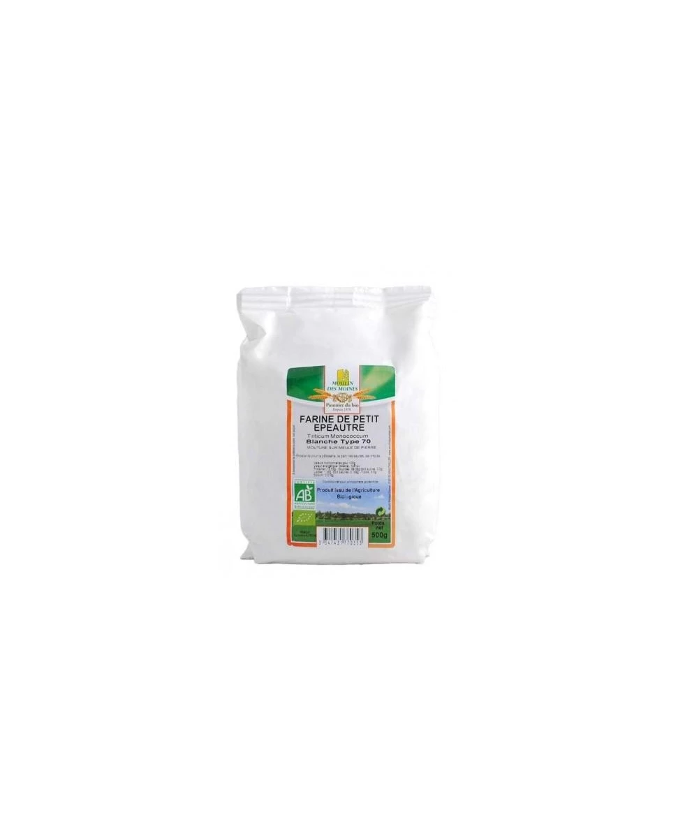Farine de Petit Épeautre Blanche T70 - 500g - Moulin des Moines