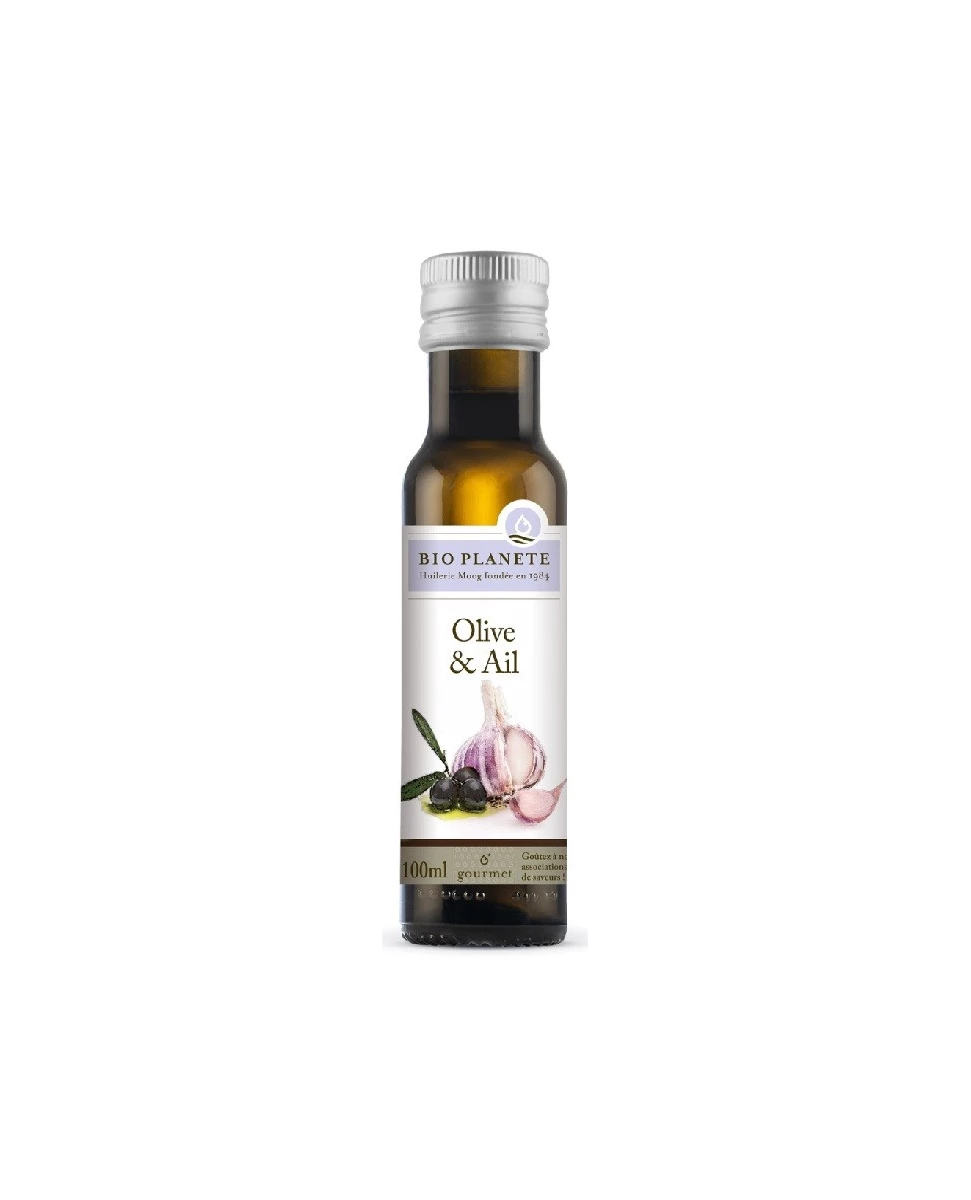 Huile d'Olive et Ail - 10cl - Bio Planète