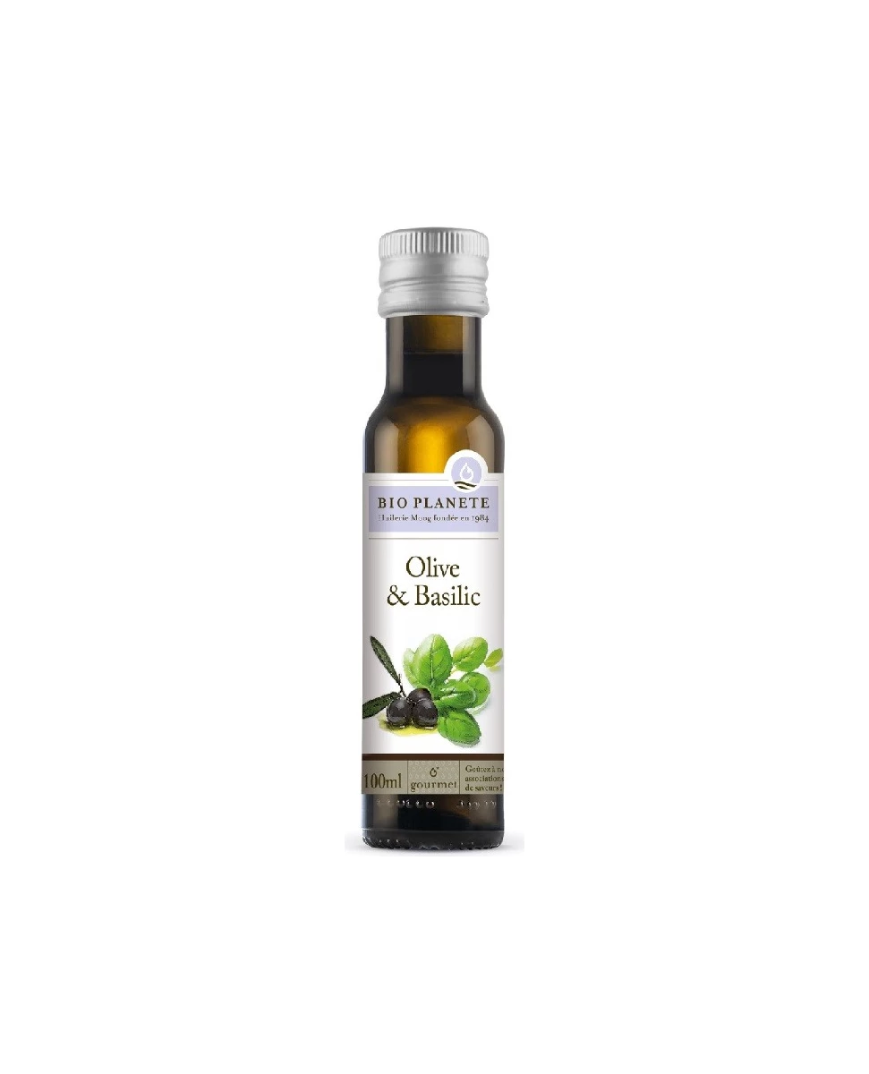 Huile d'Olive et Basilic - 10cl - Bio Planète