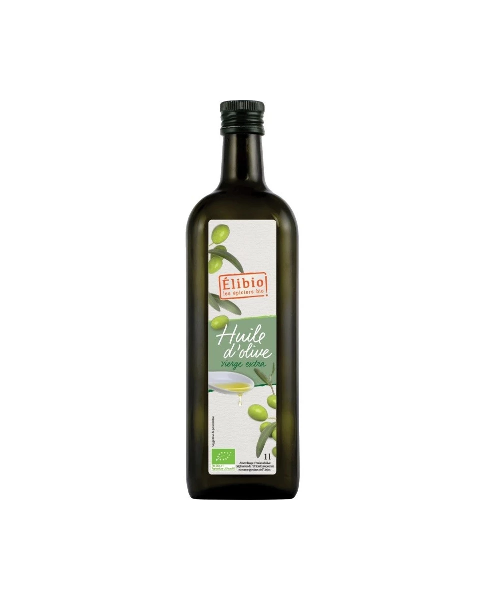 Huile d'Olive Vierge Extra - 1L - Elibio