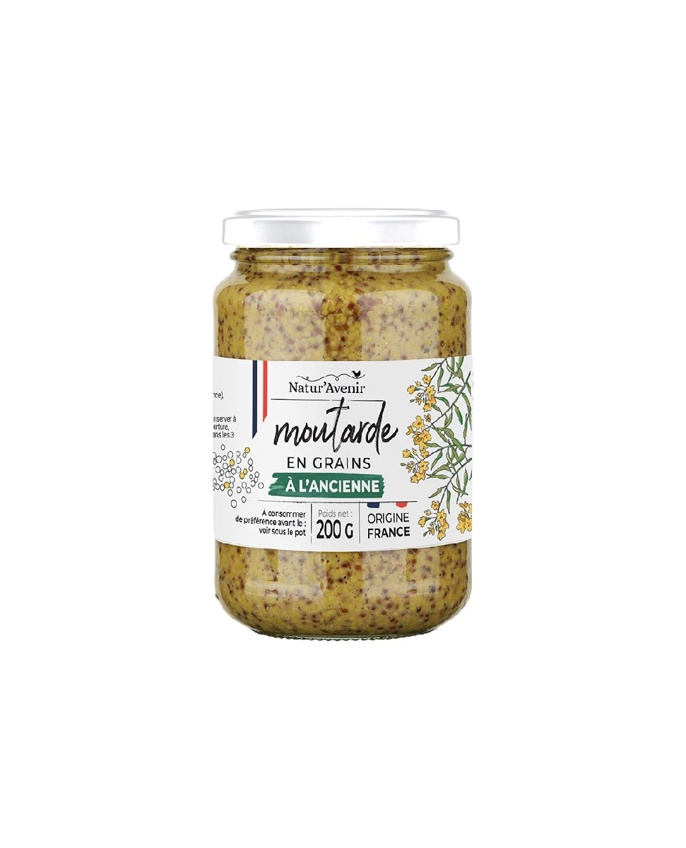 Moutarde à l'Ancienne en Grains - 200g - Natur'Avenir