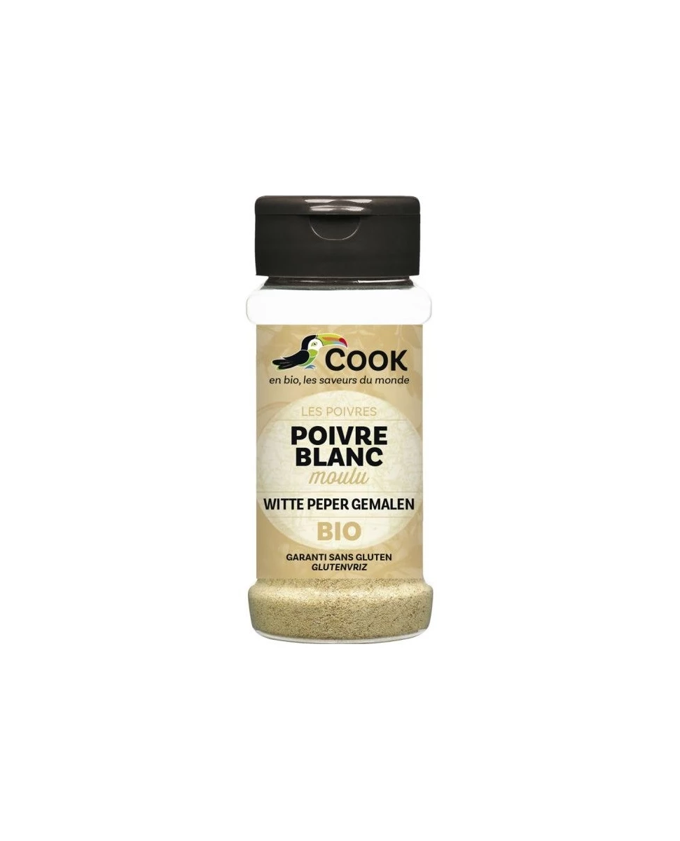 Poivre Blanc Moulu - 45g - Cook