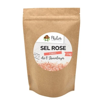 Gros Sel Rose d'Himalaya - 1kg - Philia