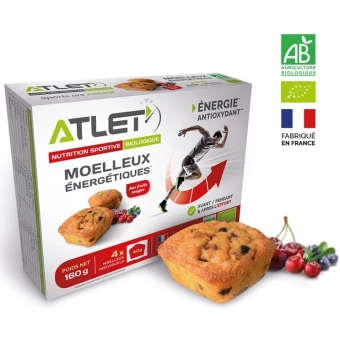 Moelleux Énergétique Fruits Rouge  -160g - Atlet