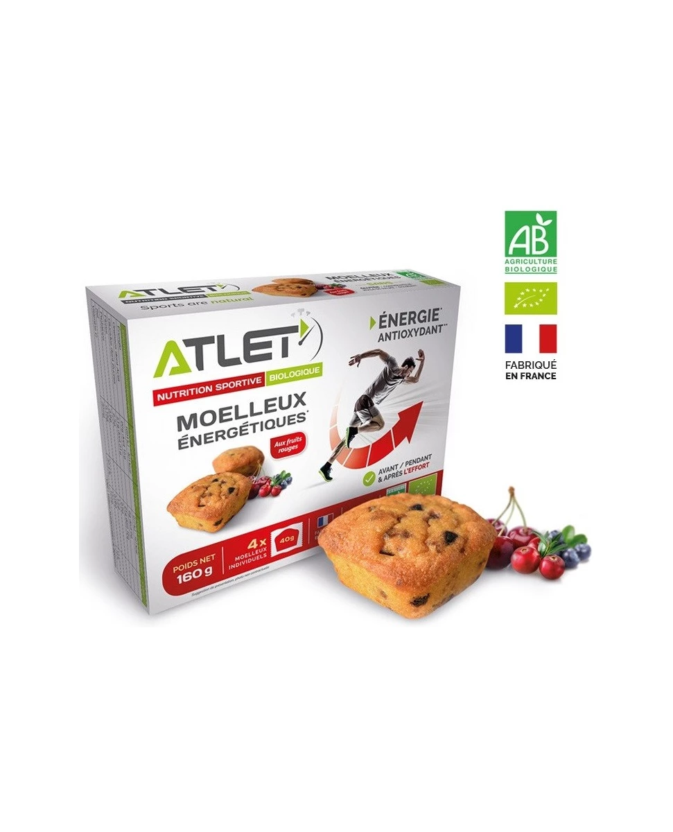 Moelleux Énergétique Fruits Rouge  -160g - Atlet