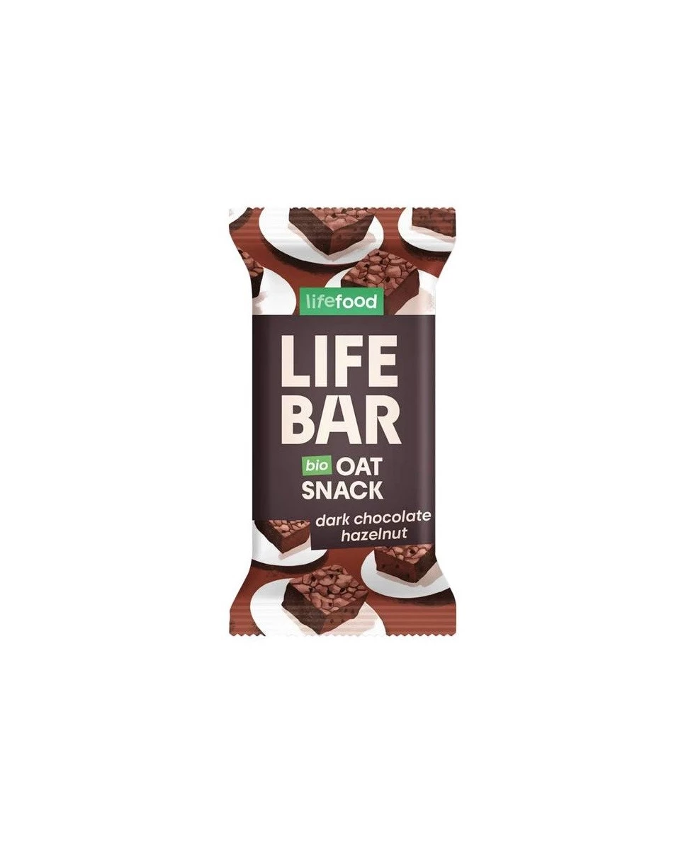 Lifebar Snack Avoine Chocolat Noisette - 40g - Lifefood