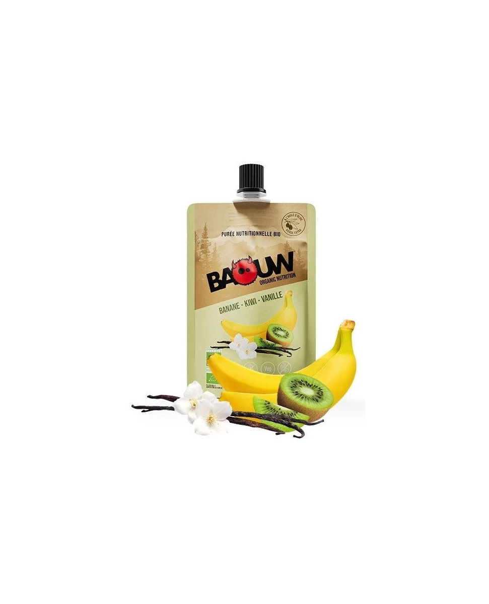 Purée Nutritionnelle Banane Kiwi Vanille - 90g - Baouw