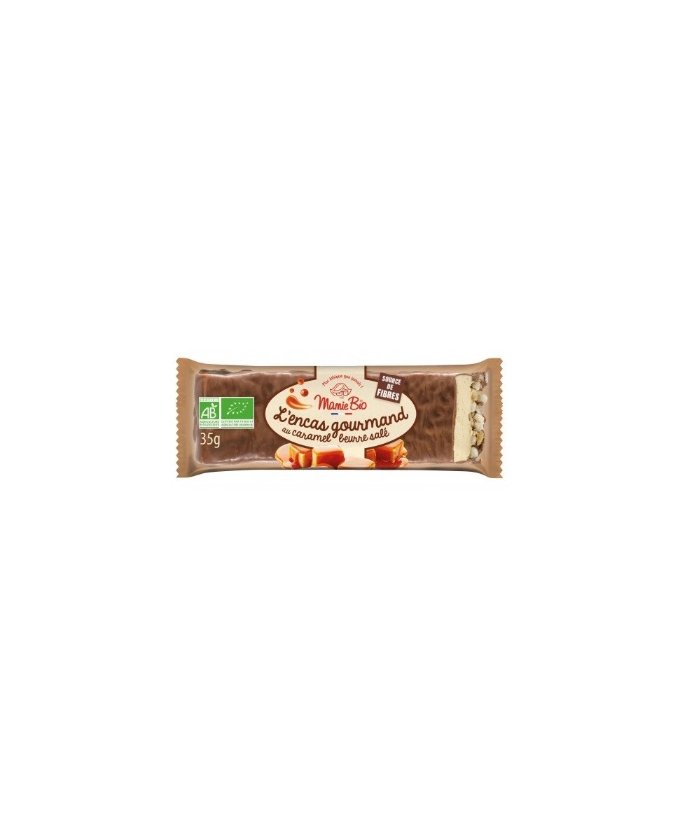 Barre Caramel Beurre Salée - 35g - Mamie Bio
