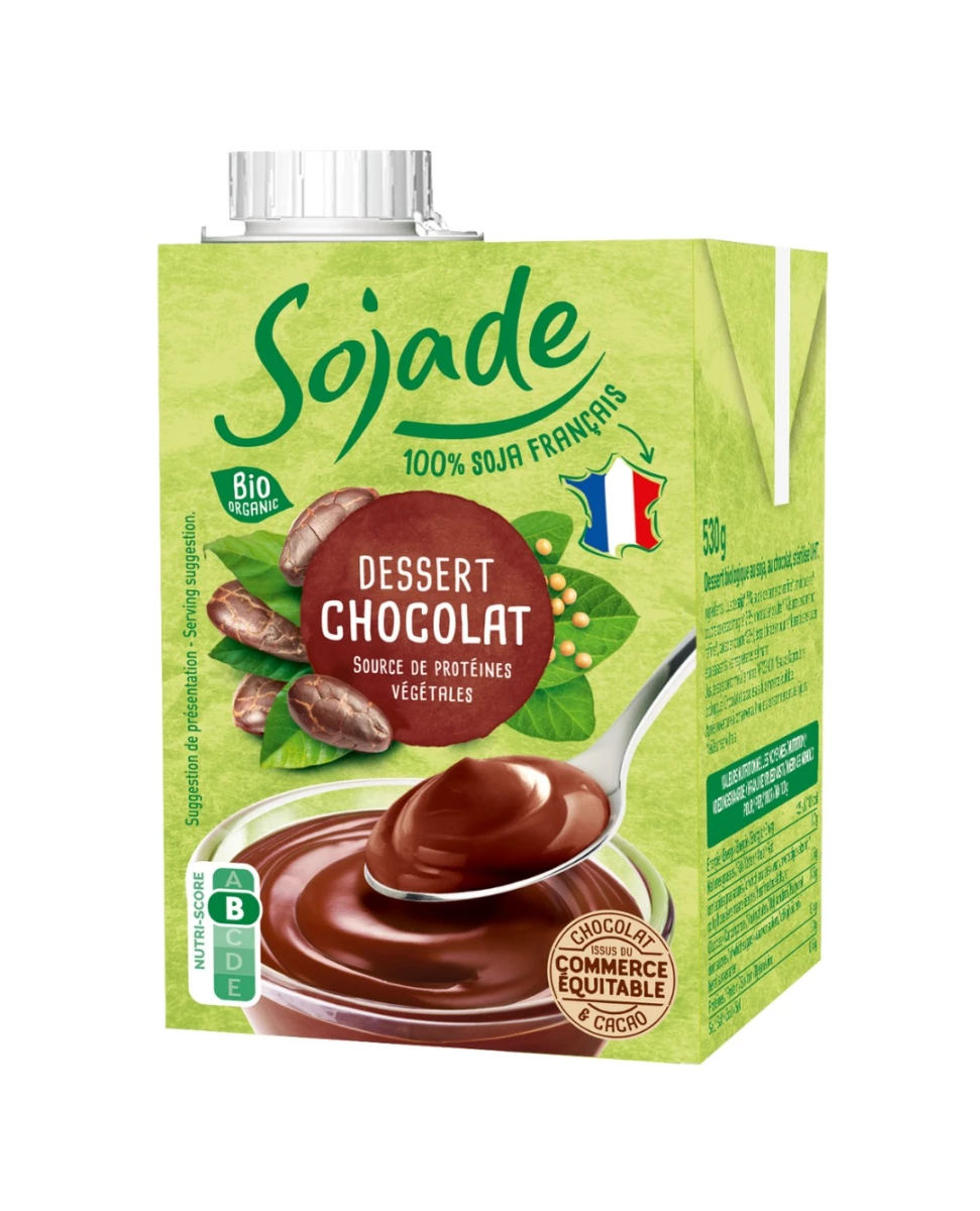 Dessert Soja au Chocolat Bio - 530 g - Sojade