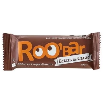 Barre Éclats de Cacao Cru - 30g - Roo'bar