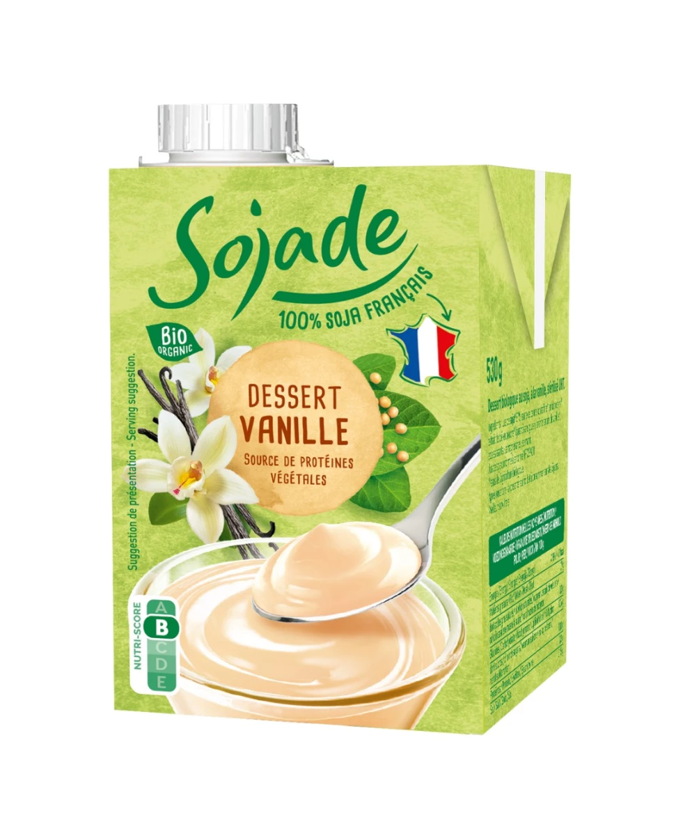 Dessert Soja à la Vanille Bio - 530 g - Sojade