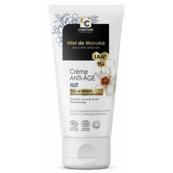 Crème Nuit Anti âge Miel Manuka - 50ml - Comptoirs et Compagnie