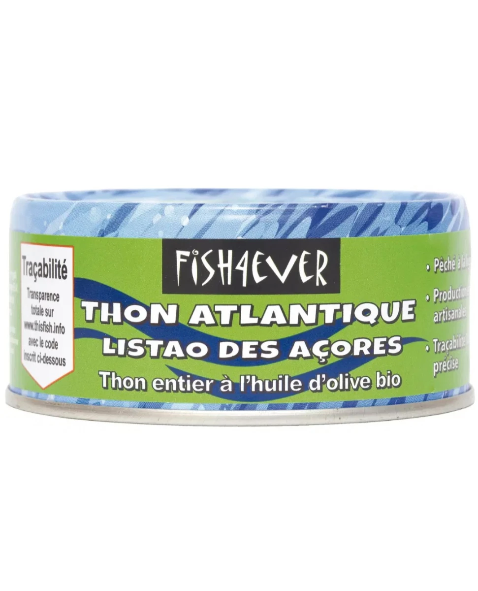 Thon à l'Huile d'Olive Bio - 160 g - Fish4Ever