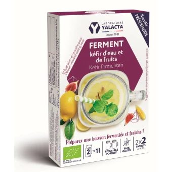 Ferment Pour Kéfir d’Eau et de Fruits Bio - Flacon de 4 g - Yalacta