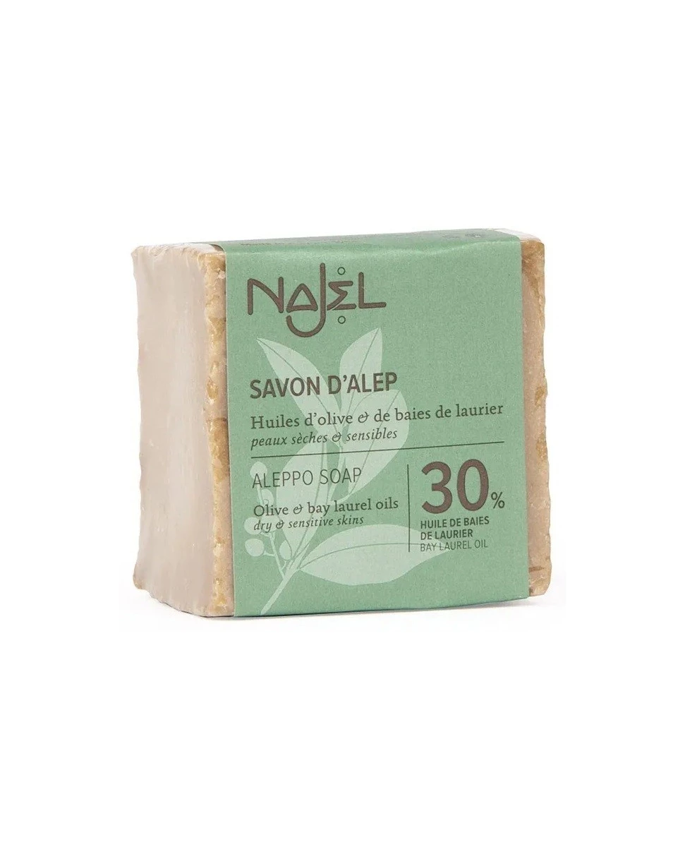 Savon d'Alep 30% Huile Baies de Laurier - 185g - Najel