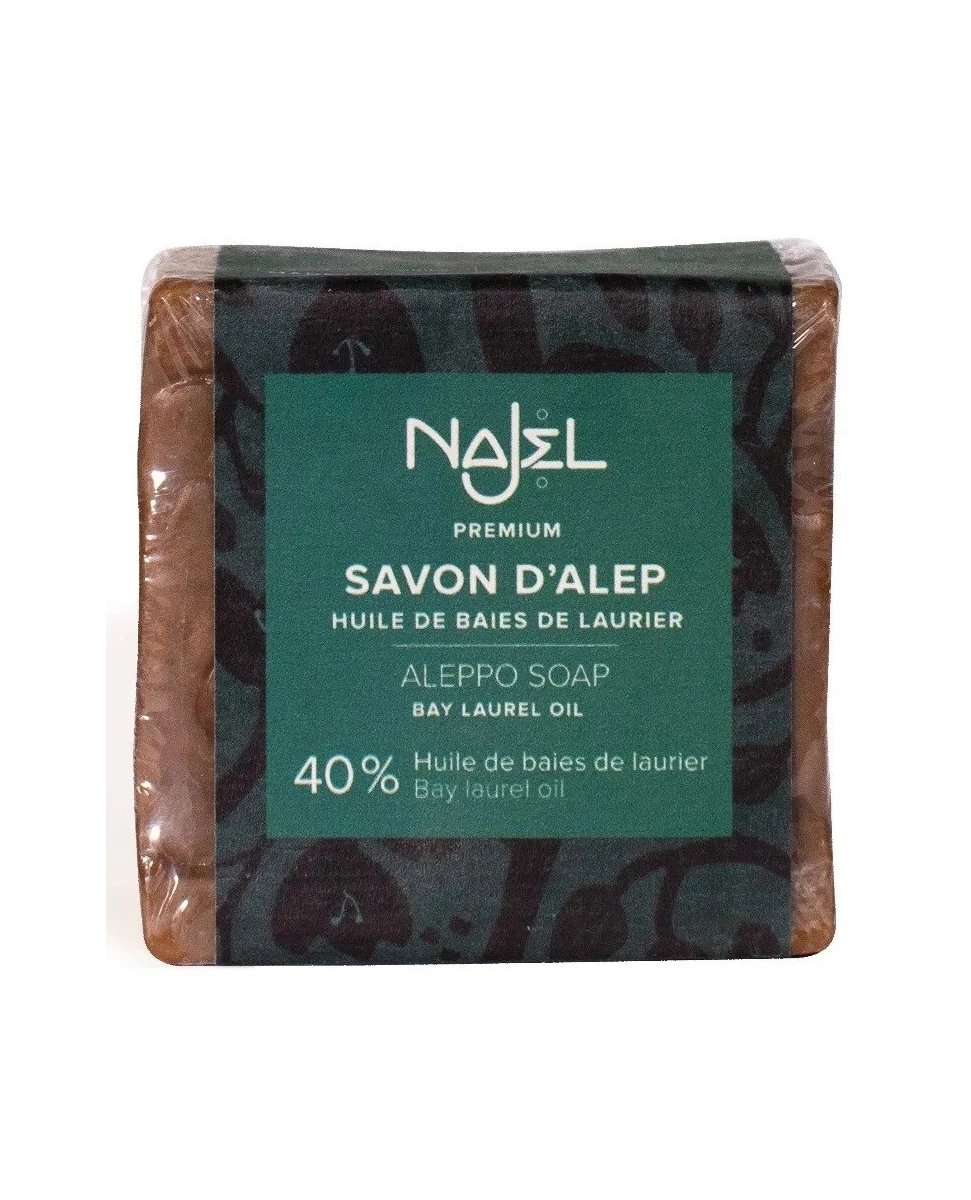 Savon d'Alep 40% Huile Baies de Laurier - 185g - Najel