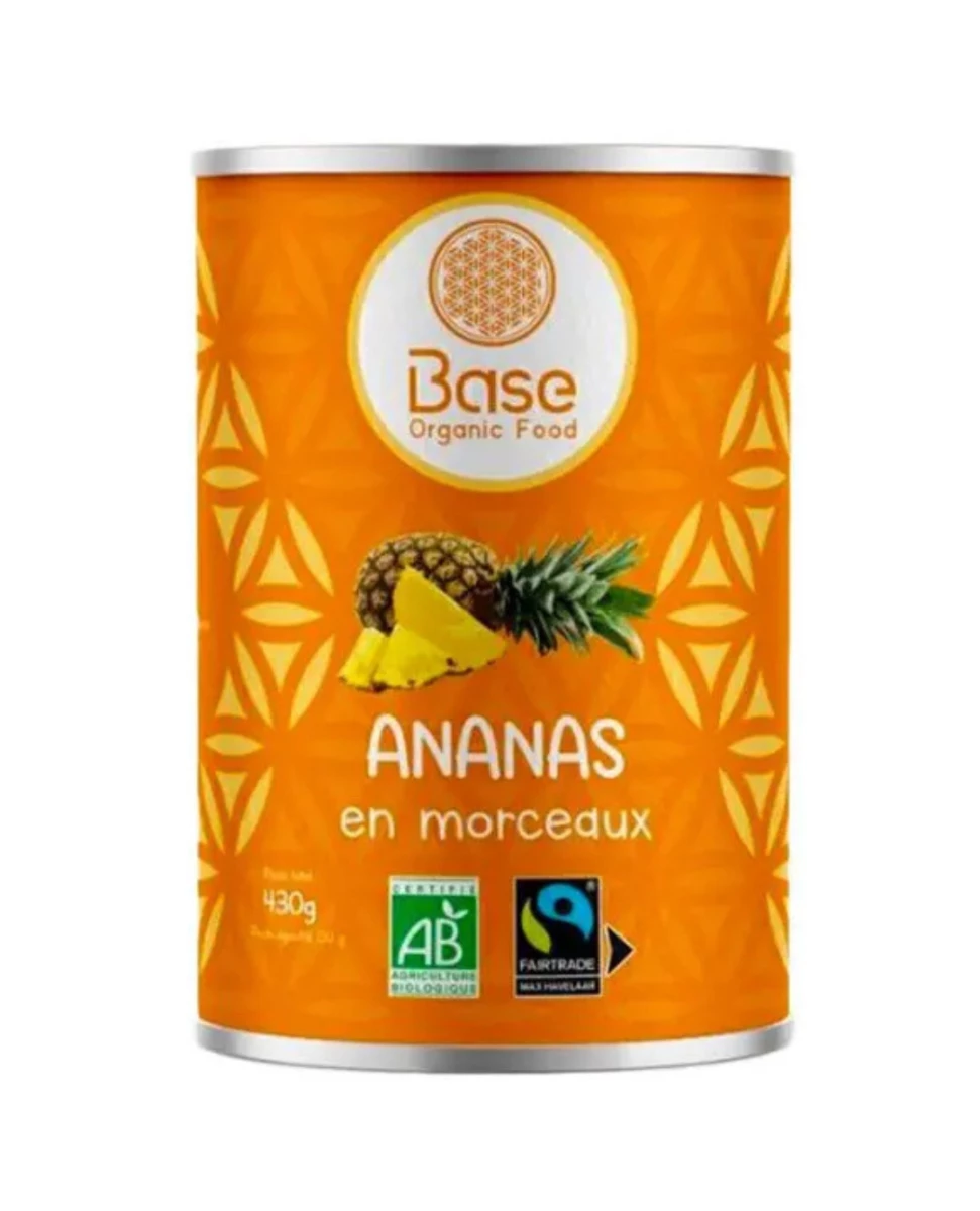 Ananas en Morceaux – 210 g – Base Organic Food