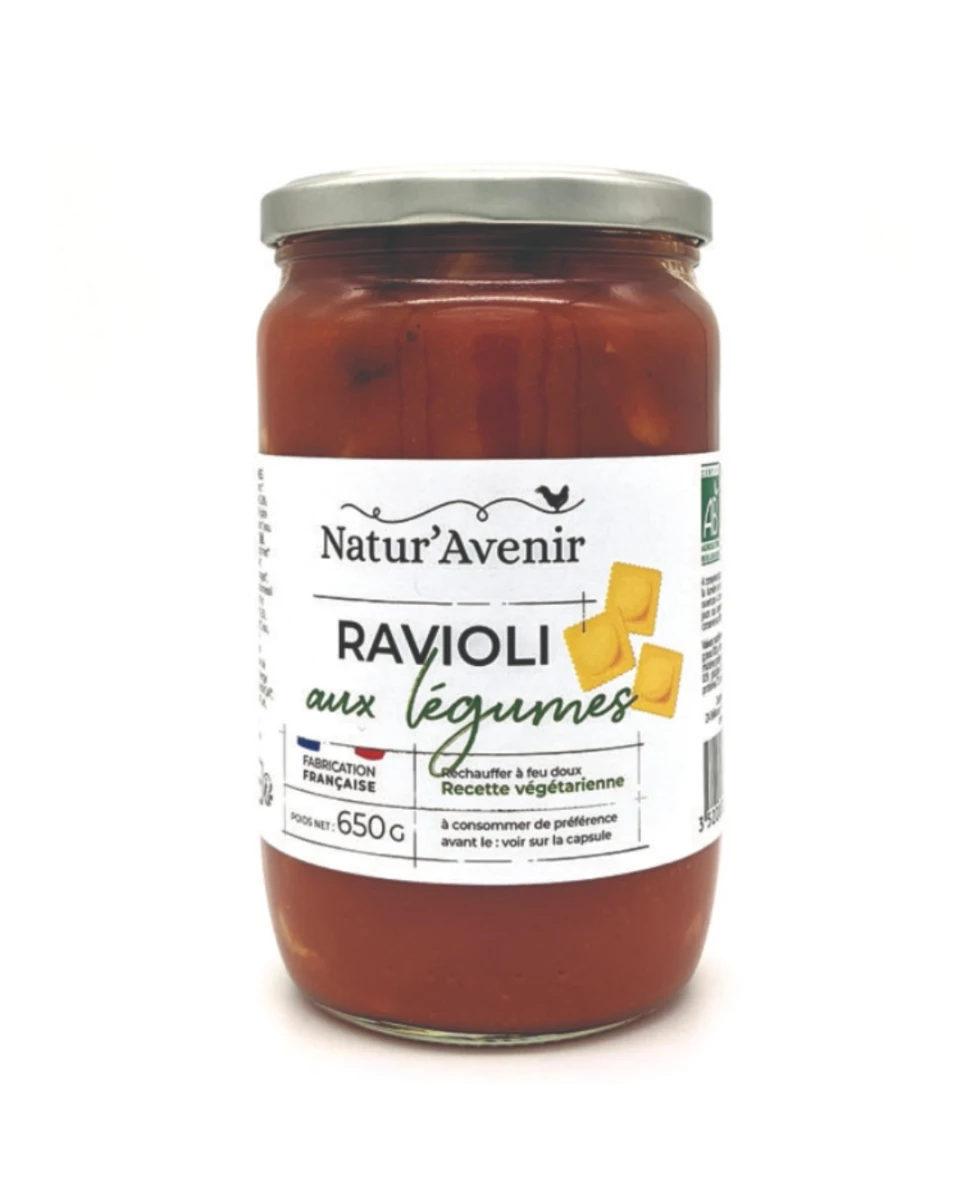 Ravioli aux Légumes 100% France – 650 g – Natur’Avenir
