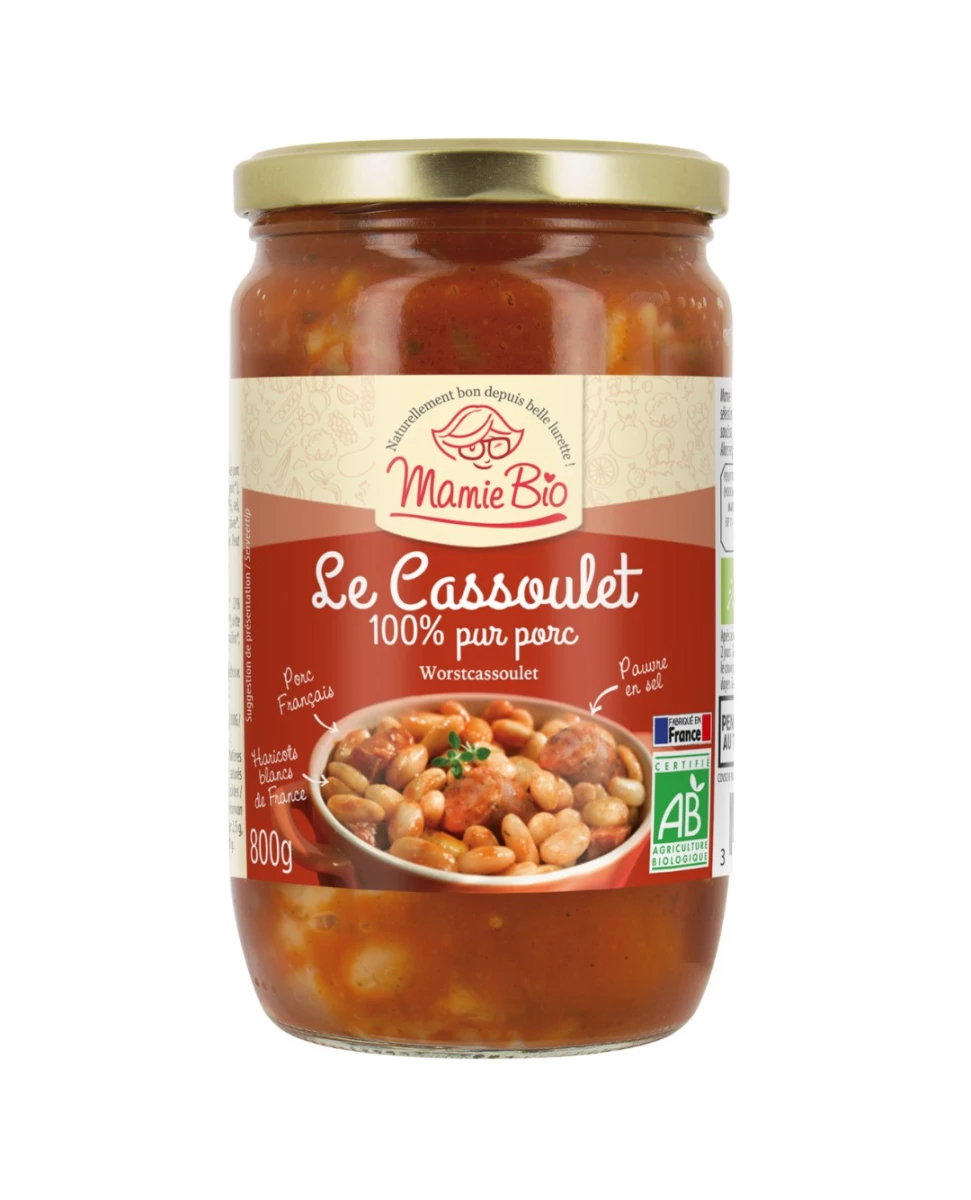 Cassoulet BIO – 800 g – Mamie Bio