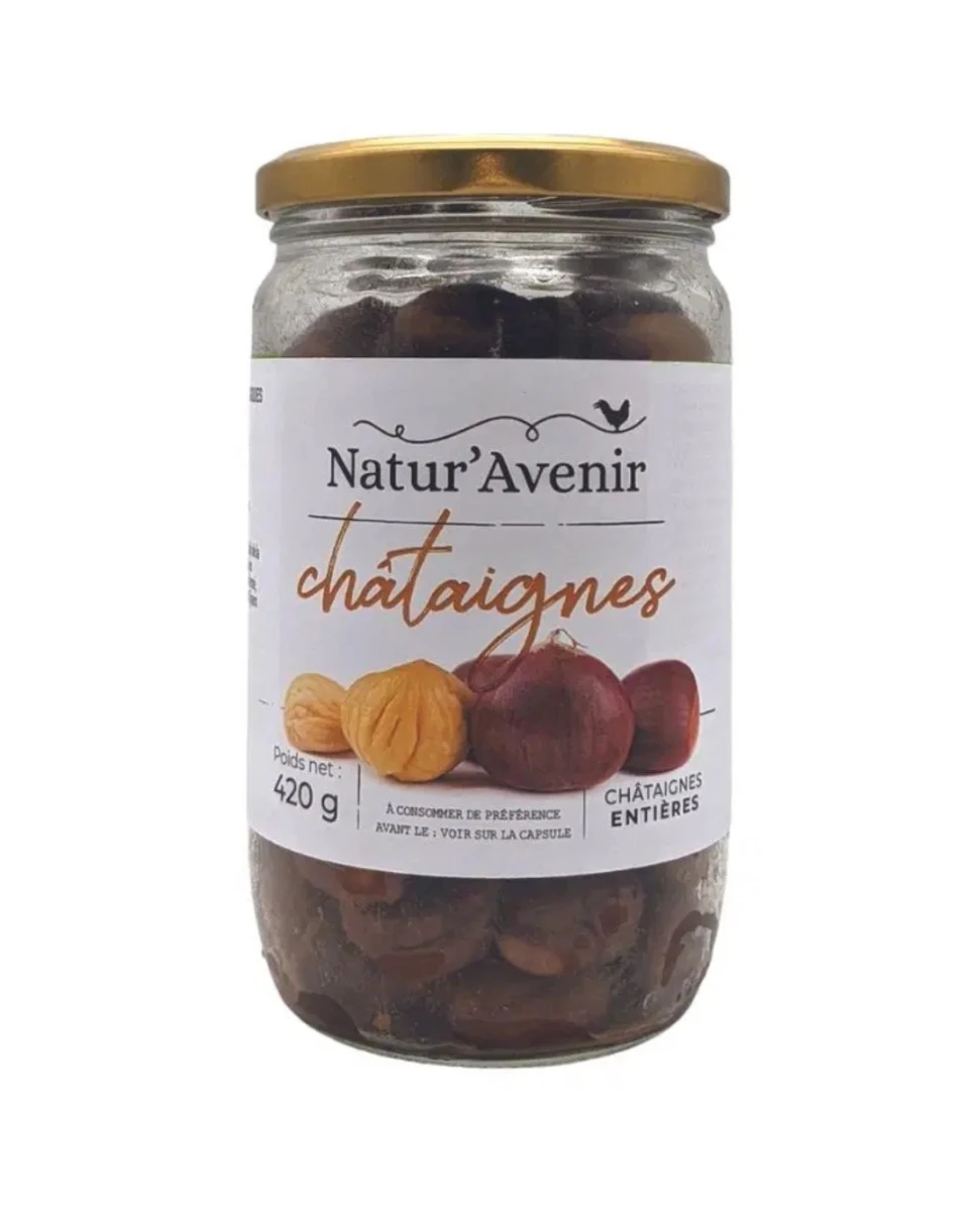 Châtaignes Entières Pelées – 420 g – Natur’Avenir