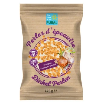 Perles d'Épeautre Ail & Oignon Bio – 125g – Pural