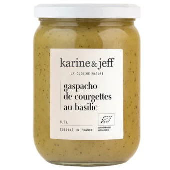 Gaspacho Courgettes Basilic 0.5l - Karine & Jeff