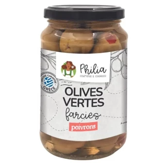 Olives Vertes Poivron Rouge - Philia