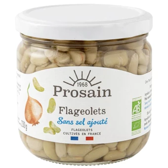 Flageolets Bio Sans Sel Ajouté – 345g – Prosain