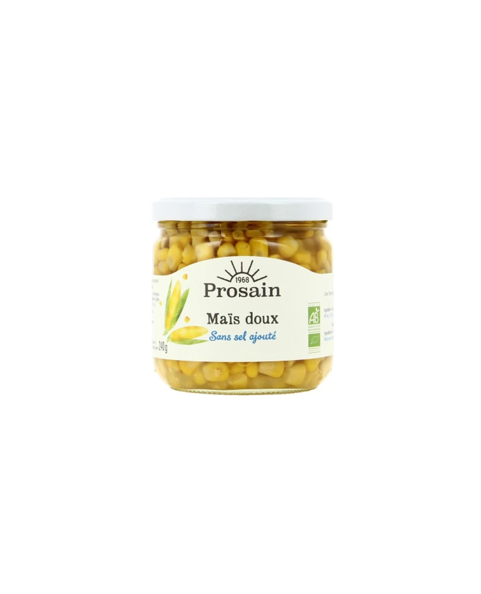 Maïs Doux Bio Sans Sel Ajouté – 345g – Prosain