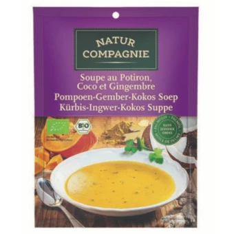 Soupe de Potiron à la Noix de Coco et au Gingembre - 40g - Natur Compagnie