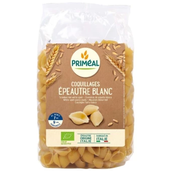 Pâtes Coquillages Épeautre Blanc BIO - 500g - Priméal
