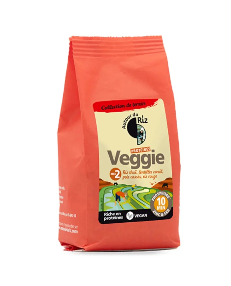 Mélange Protéiné Bio Veggie Mix 2 – 220 g – Autour Du Riz